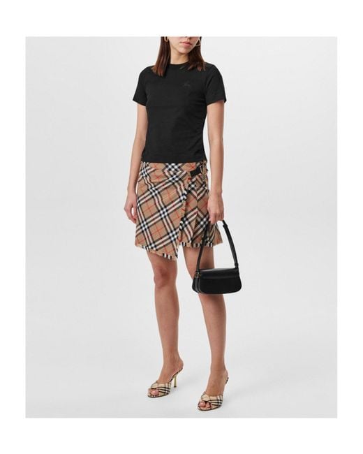 Burberry Black Solid Color Crew Neck Short Sleeve