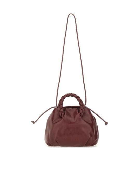 Hereu Brown "Bombon Supple Shiny" Medium Bag