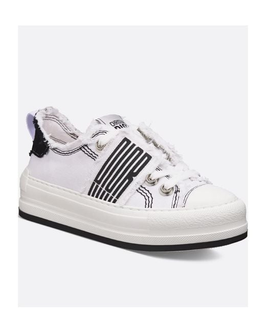 Dior White Walk'N' Platform Sneaker