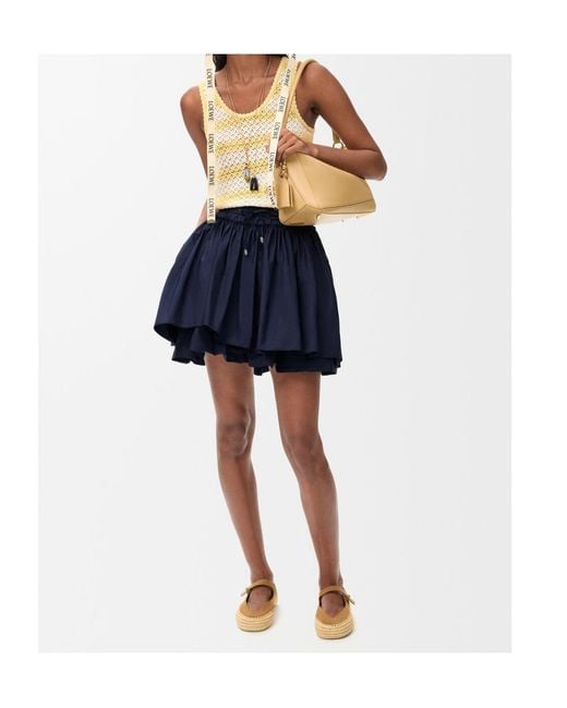 Loewe Blue Mid-Waisted Skirt