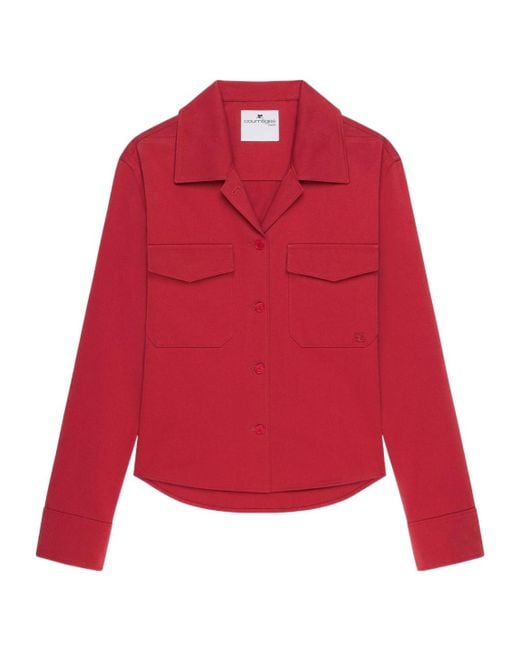 Courreges Red Cotton Shirt