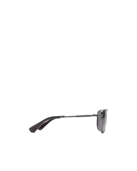 Burberry White Logo Square Sunglasses for men