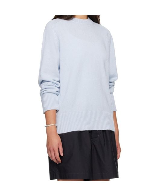 Loulou de Saison Blue Long-Sleeved Crewneck Jumper