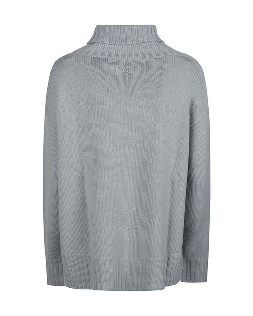 Drumohr Gray Turtleneck Sweater
