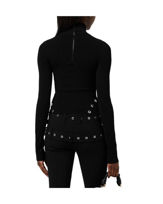 Off-White c/o Virgil Abloh Black A Simple High-Neck Sweater