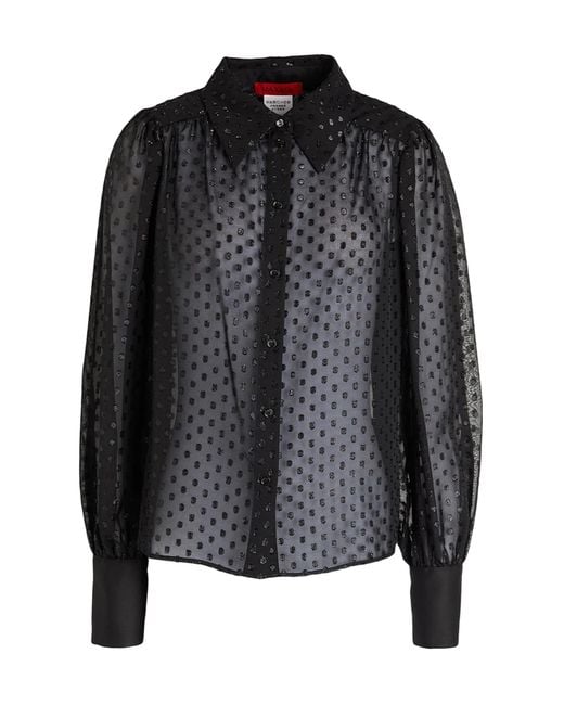 MAX&Co. Black Long Sleeve Shirt