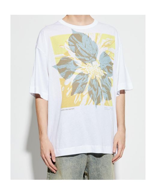 Dries Van Noten White Open-Necked Shirt for men
