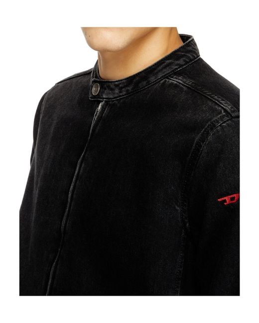 DIESEL Black D-Glory Zip-Up Jacket for men
