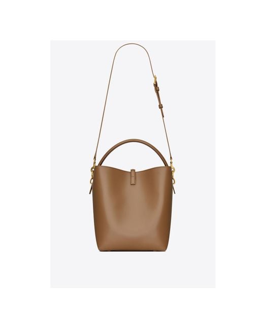 Saint Laurent White Le 37 Logo Plaque Shoulder Bag