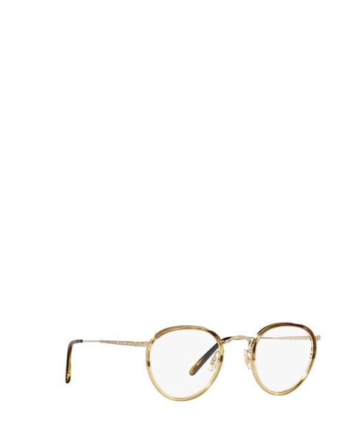 Oliver Peoples White Round-Frame Glasses for men
