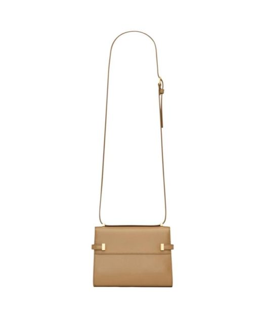 Saint Laurent White Manhattan Mini Crossbody Bag