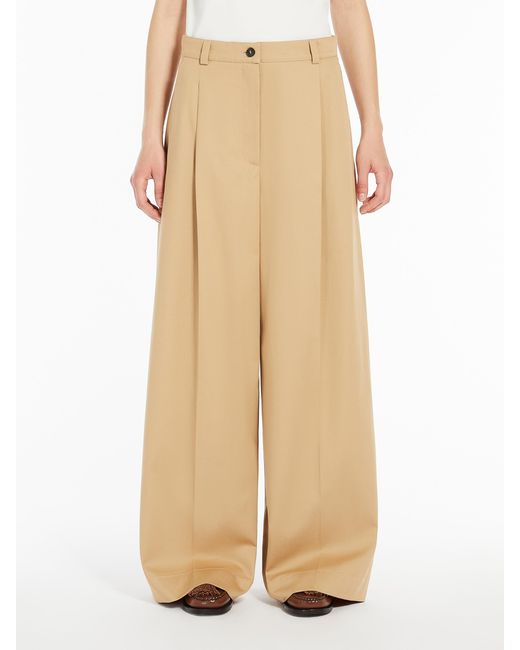 Weekend by Maxmara Natural Nebbie Wide-Leg Trousers