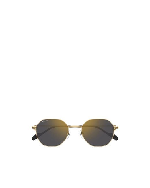 Cartier Multicolor Hexagonal Frame Sunglasses