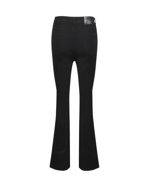 LIU REGALI Black Split Jeans