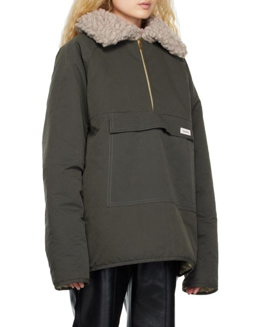 Nanushka Black Reversible Pullover Jacket for men