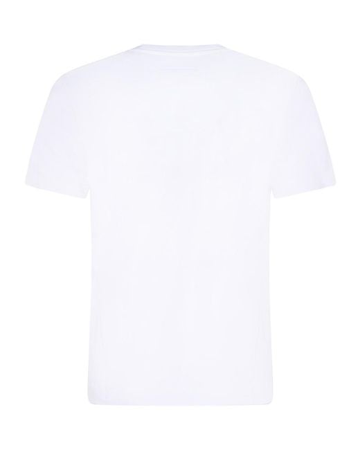 Zegna White Short-Sleeved Crewneck T-Shirt for men