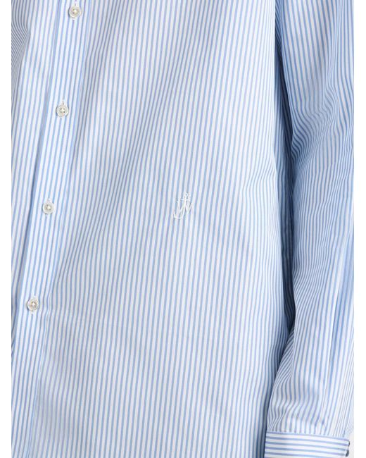 J.W. Anderson White Striped Shirt for men