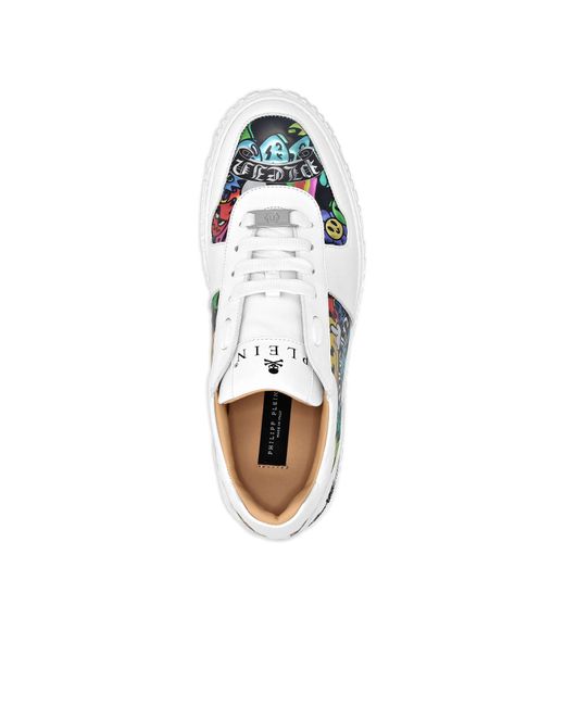 Philipp Plein Metallic Lo-Top Sneakers for men