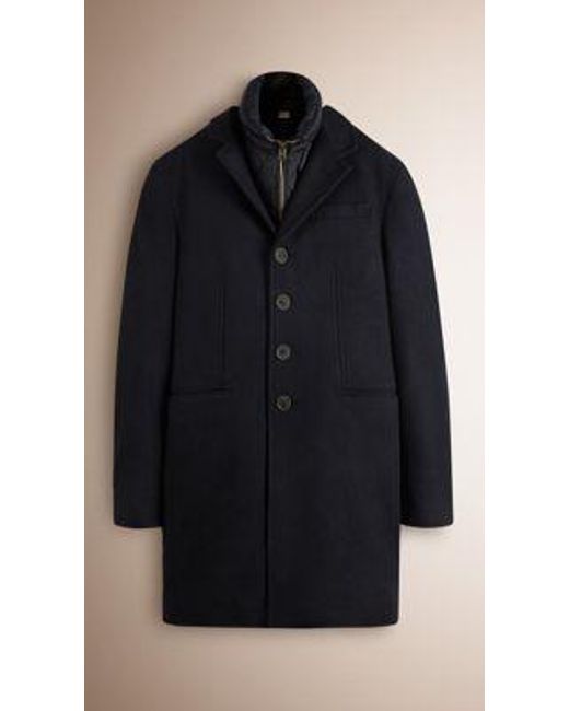 Burberry Black Double Pocket Coat for men
