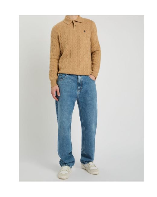 Polo Ralph Lauren Natural Wool And Cashmere Blend Cable Knit Sweater for men