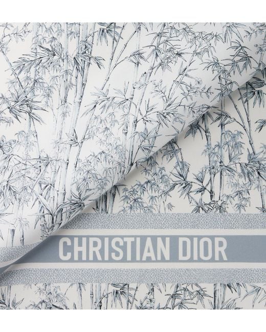 Dior Gray Toile De Jouy Natura 90 Square Scarf