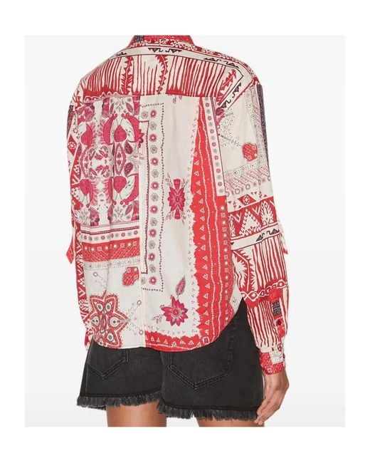 Isabel Marant Red Nathy Shirt