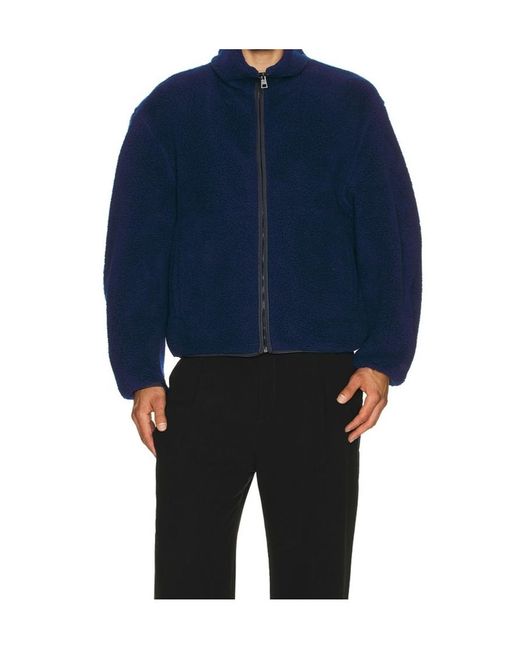 Givenchy Blue Couture Fleece Blouson Puffer for men