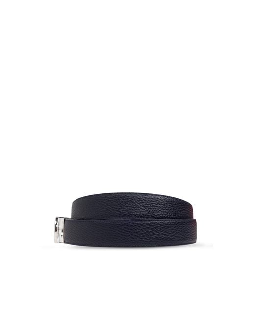 Ferragamo White Gancini-Plaque Belt for men