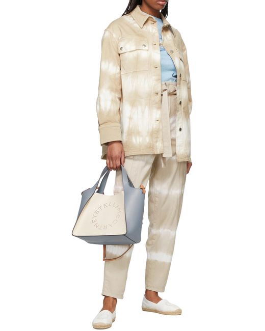 Stella McCartney Gray Tie-Dye Belted Cargo Pants