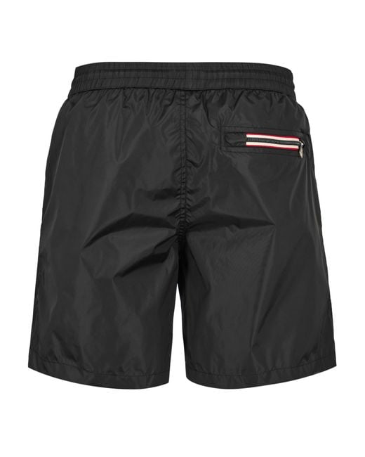 Moncler Black Comfortable Swim Trunks for men