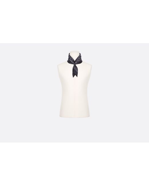 Dior Black Printed Bandana for men