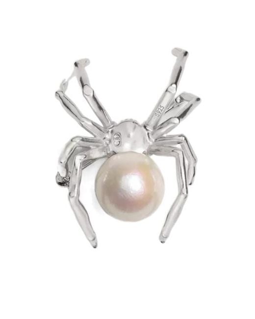 Dior White Spider Brooch for men
