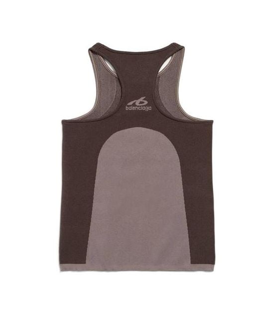 Balenciaga Brown Techwear Seamless Tank Top