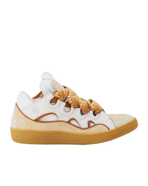 Lanvin Natural Curb Sneakers for men