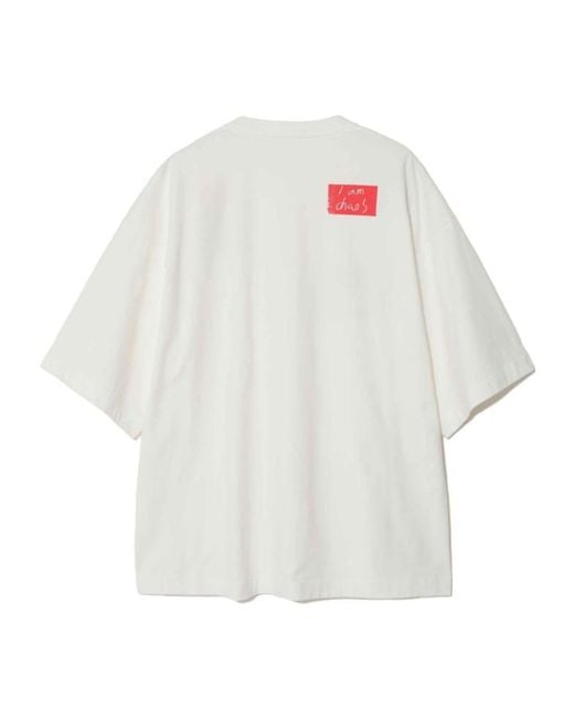 Undercover White Printed T-Shirt for men
