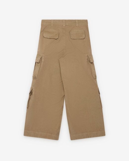 ERL Natural Wide-Leg Cargo Pants for men