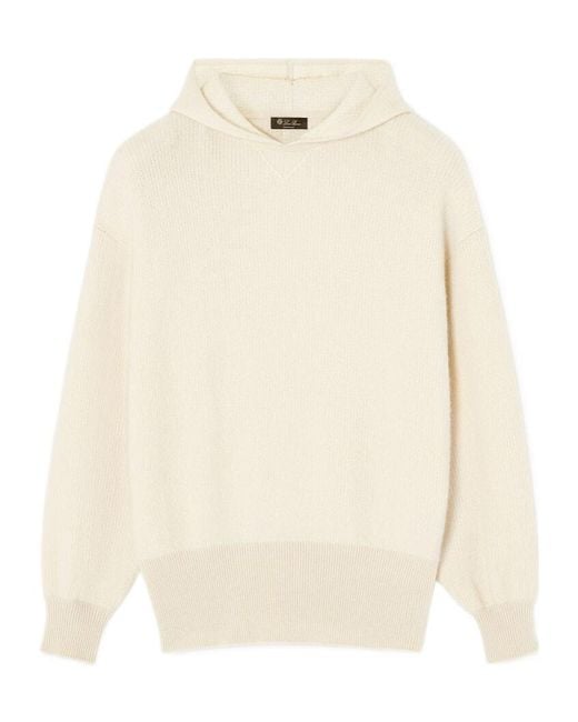 Loro Piana White Mersey Hoodie