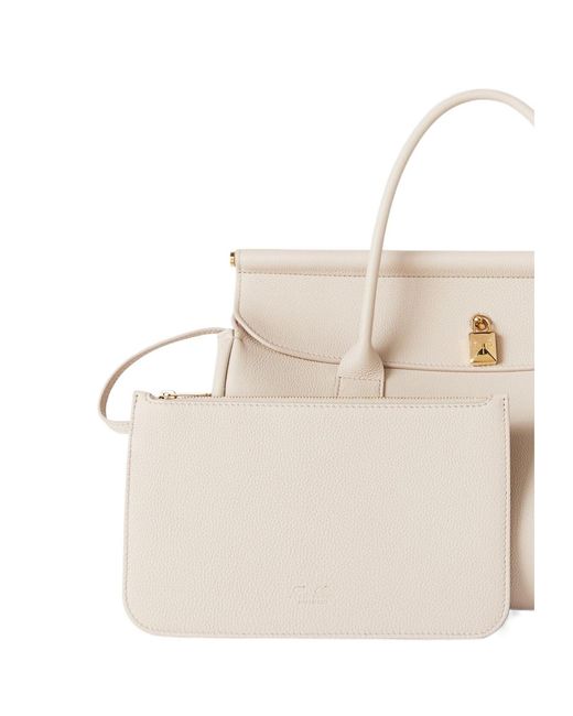 Loro Piana Natural Double-Handle Handbag