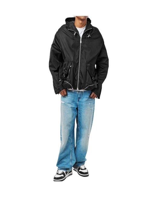 Off-White c/o Virgil Abloh Black Nyl Windbreaker Sn99 for men