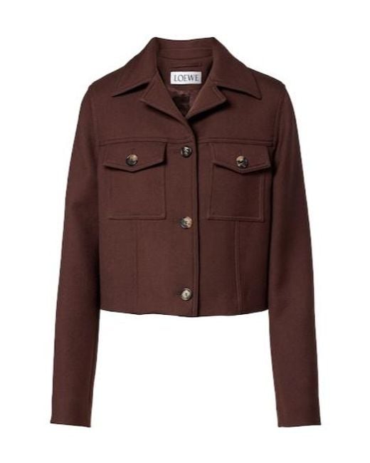 Loewe Brown Wool Jacket