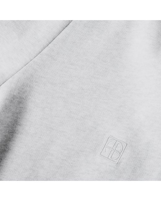 Anine Bing White Logo Detail Sweatpants