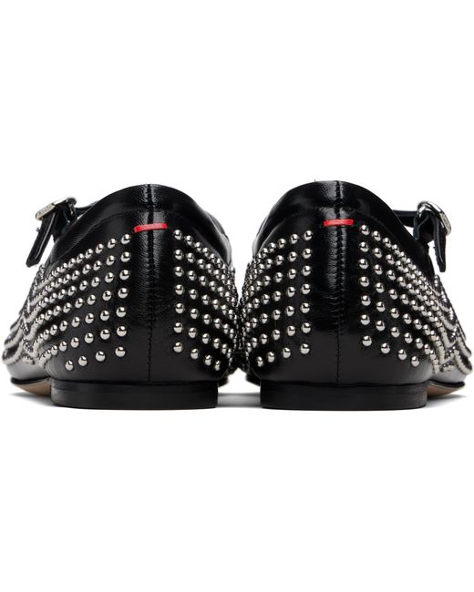 Aeyde Black Uma Ballet Flats
