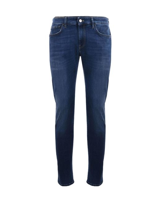 PT01 Men's Blue Slim-Fit Jeans