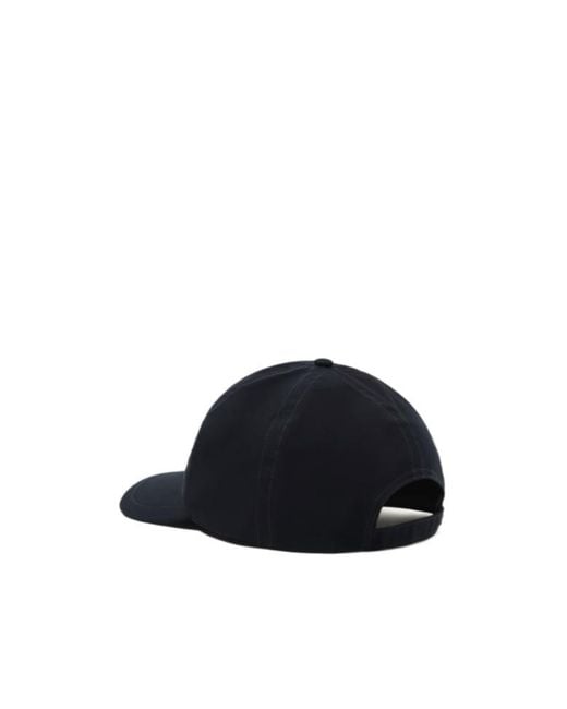 Stone Island Black Compass Patch Baseball Cap for men