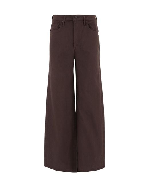 Mother Brown Belt Loops Jeans