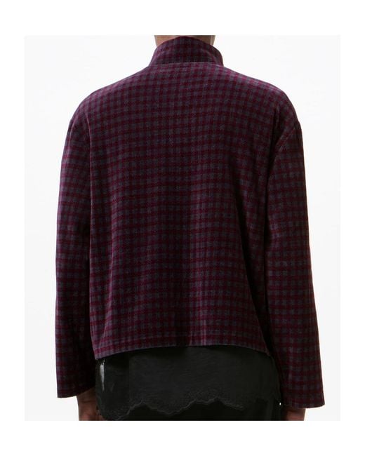 Our Legacy Purple Shrunken Long-Sleeved Zip-Up Jacket for men