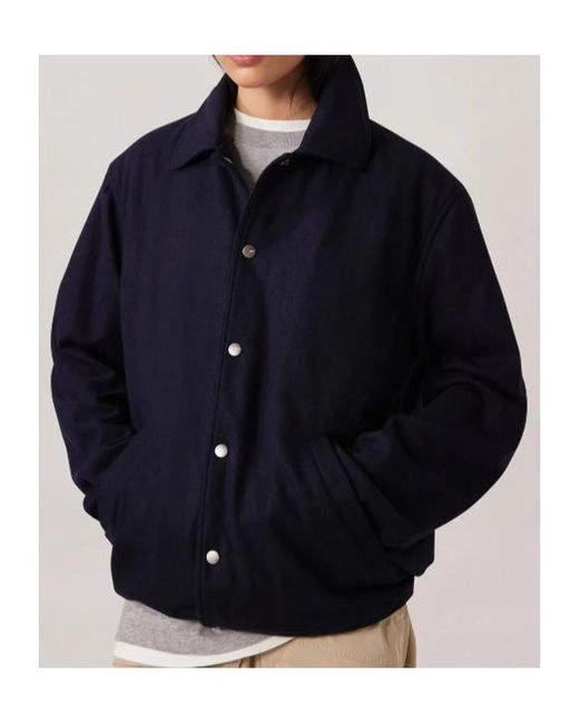 Autry Blue Zipped Logo Embroidered Hoodie for men