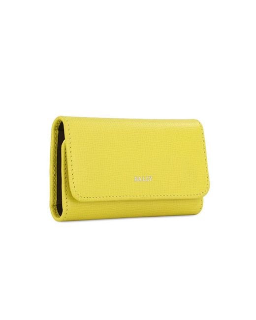 Bally Yellow Logo Details Key Bag