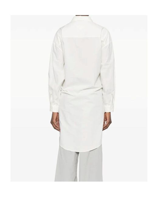 MM6 by Maison Margiela White Panelled Shirt