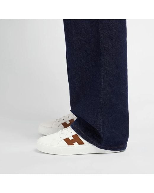 Hogan White Crosswind Sneakers for men
